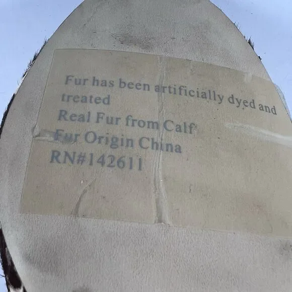 Charles David Leopard Calf Hair D'Orsay Peep Toe Stiletto Pumps Women's Size 7 - Picture 9 of 9